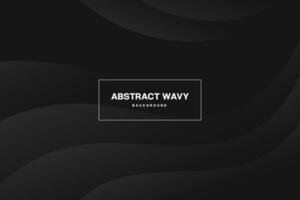 astratto nero pendenza sfondo con onda forma. vettore illustrazione