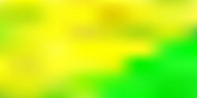 trama sfocata vettoriale verde chiaro, giallo.