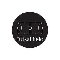 futsal campo icona vettore