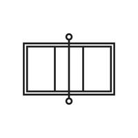 pallavolo Tribunale icona vettore