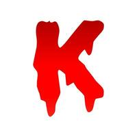 K lettera colorato logo pendenza vettore