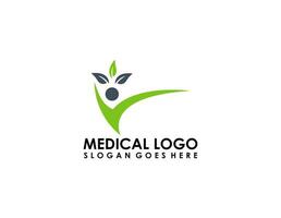 Salute logo disegno, Salute medico logo modello vettore