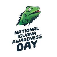 nazionale iguana consapevolezza giorno design modello bene per saluto utilizzo. iguana vettore illustrazione. piatto design. eps 10.