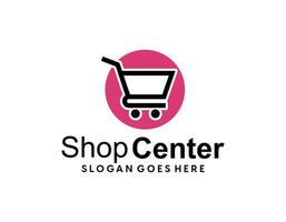 in linea shoping logo vettore