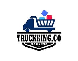 camion logo, carico logo, consegna carico camion, logistica logo vettore