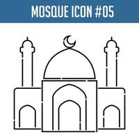 moschea icona. islamico design elemento. vettore