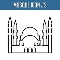 moschea icona. islamico design elemento. vettore
