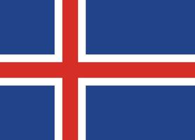 Islanda nazionale flag.islanda bandiera nel il corretto rapporto vettore