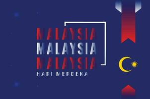 Malaysia indipendenza giorno design modello vettore