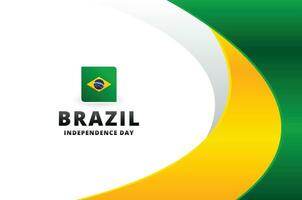 brasile indipendenza giorno design modello vettore