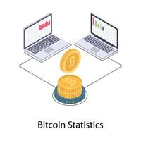 statistiche e dati bitcoin vettore