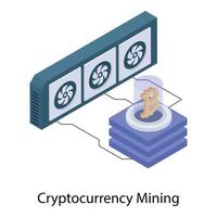 elementi di mining di criptovaluta vettore