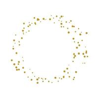 oro astratto puntini cerchio telaio arte decorazione vettore illustrazione.