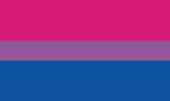 bisessuale amore orgoglio identità bandiera vettore