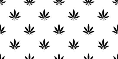 marijuana senza soluzione di continuità modello vettore erba canapa foglia ripetere sfondo piastrella sfondo sciarpa isolato pianta natura