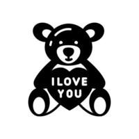 orsacchiotto orso icona nel vettore. illustrazione vettore