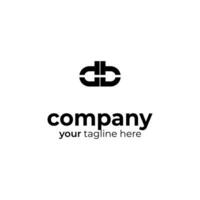 db lettera logo design vettore