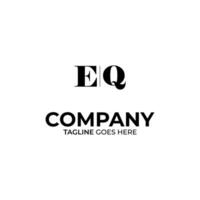 eq lettera logo design vettore