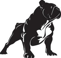 Toro cane vettore silhouette illustrazione