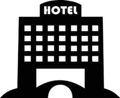 Hotel logo vettore silhouette, Hotel icona vettore