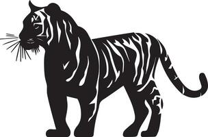 tigre vettore silhouette illustrazione, tigre clip arte