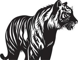 tigre vettore silhouette illustrazione, tigre clip arte