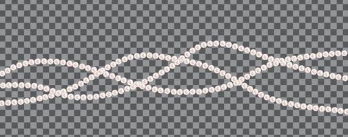 sfondo astratto con ghirlande di perle naturali di perline. illustrazione vettoriale
