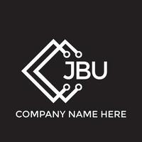 jbu lettera logo design.jbu creativo iniziale jbu lettera logo design. jbu creativo iniziali lettera logo concetto. vettore