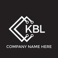 kbl lettera logo design.kbl creativo iniziale kbl lettera logo design. kbl creativo iniziali lettera logo concetto. vettore