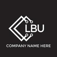 lbu lettera logo design.lbu creativo iniziale lbu lettera logo design. lbu creativo iniziali lettera logo concetto. vettore