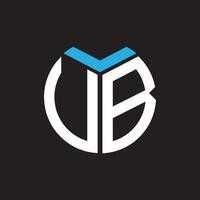 ub lettera logo design.ub creativo iniziale ub lettera logo design. ub creativo iniziali lettera logo concetto. vettore