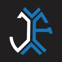 jf lettera logo design.jf creativo iniziale jf lettera logo design. jf creativo iniziali lettera logo concetto. vettore