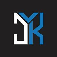 jk lettera logo design.jk creativo iniziale jk lettera logo design. jk creativo iniziali lettera logo concetto. vettore