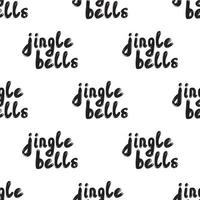 senza cuciture con calligrafia scritta a mano - jingle bells. vettore