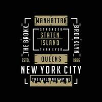 il Bronx nuovo York città, testo telaio, grafico moda stile, t camicia disegno, tipografia vettore, illustrazione vettore