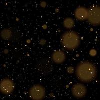 bokeh oro lucido scintillante stelle dorate e d'argento vettore