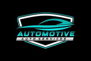 auto logo vettore illustrazione. premio concetto logo design.