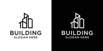 modello di progettazione di logo di edificio domestico vettore