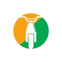 elettrico bicicletta logo icona, semplice design vettore illustrazione