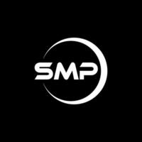 smp lettera logo design nel illustratore. vettore logo, calligrafia disegni per logo, manifesto, invito, eccetera.