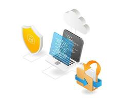 nube server programma linguaggio dati sicurezza vettore