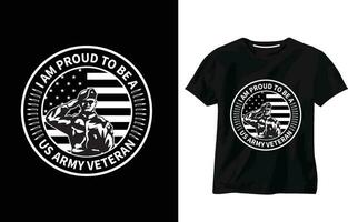 io am orgoglioso per essere un' noi esercito veterano maglietta disegno, soldato Vintage ▾ t camicia, militare esercito vettore, Stati Uniti d'America bandiera, patriottico, militare saluto, veterano maglietta, veterano tipografia maglietta design vettore