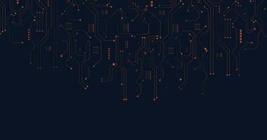 arancia circuito diagramma su buio blu sfondo. vettore