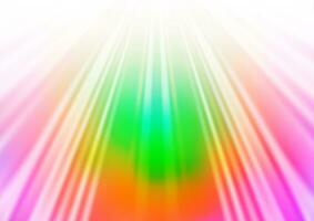 luce multicolore, struttura vettoriale arcobaleno con linee colorate.