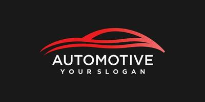 settore automobilistico logo design con moderno creativo idea vettore