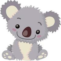 cartone animato koala orso vettore