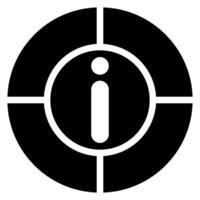 icona del glifo informativo vettore