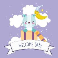 benvenuto baby shower vettore