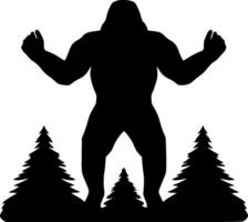 bigfoot - minimalista e piatto logo - vettore illustrazione