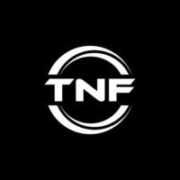 tnf logo disegno, ispirazione per un' unico identità. moderno eleganza e creativo design. filigrana il tuo successo con il Impressionante Questo logo. vettore